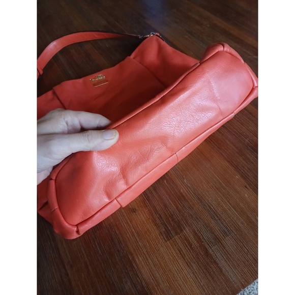 COACH Isabelle Leather Purse Shoulder bag‎ Coral J1275-21224 Bucket Tote Boho - Picture 5 of 13